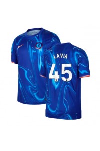 Fotbalové Dres Chelsea Romeo Lavia #45 Domácí Oblečení 2024-25 Krátký Rukáv